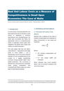 Real Unit Labour Costs as a Measure of Competitiveness